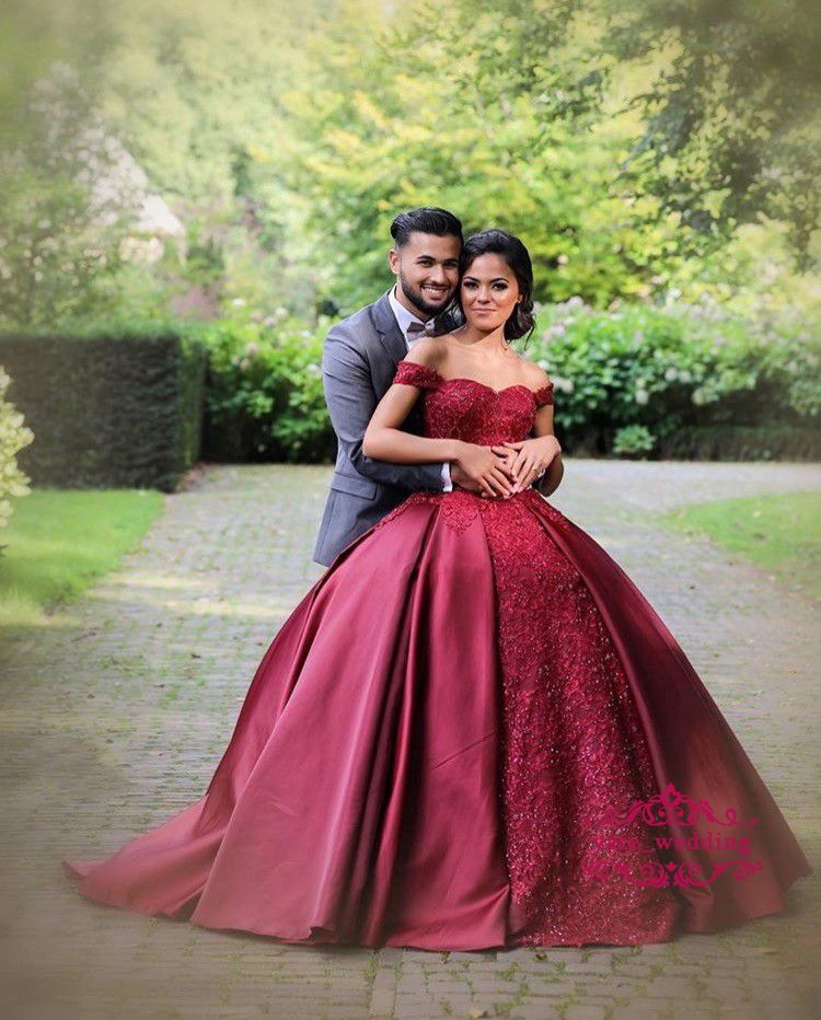 burgundy engagement dress