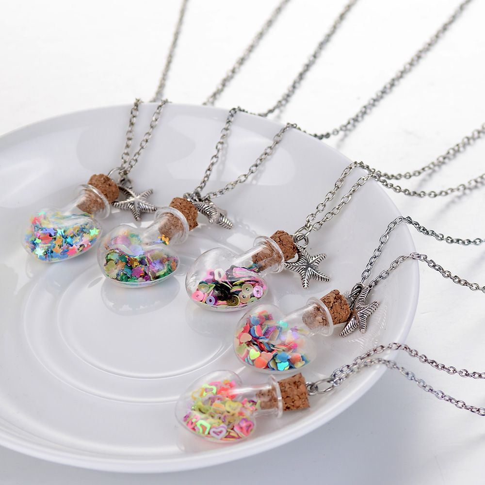 Whole Wishing Bottle Necklace Drift Heart Pendant Mini Cork Stopper Clear Glass Bottles Vials Decorative Container Storage 162276 - Heart In Bottle Pendant Whole Wishing Bottle Necklace Drift Heart Pendant Mini Cork Stopper Clear Glass Bottles Vials Decorative Container Storage 162276 - Heart In Bottle Pendant