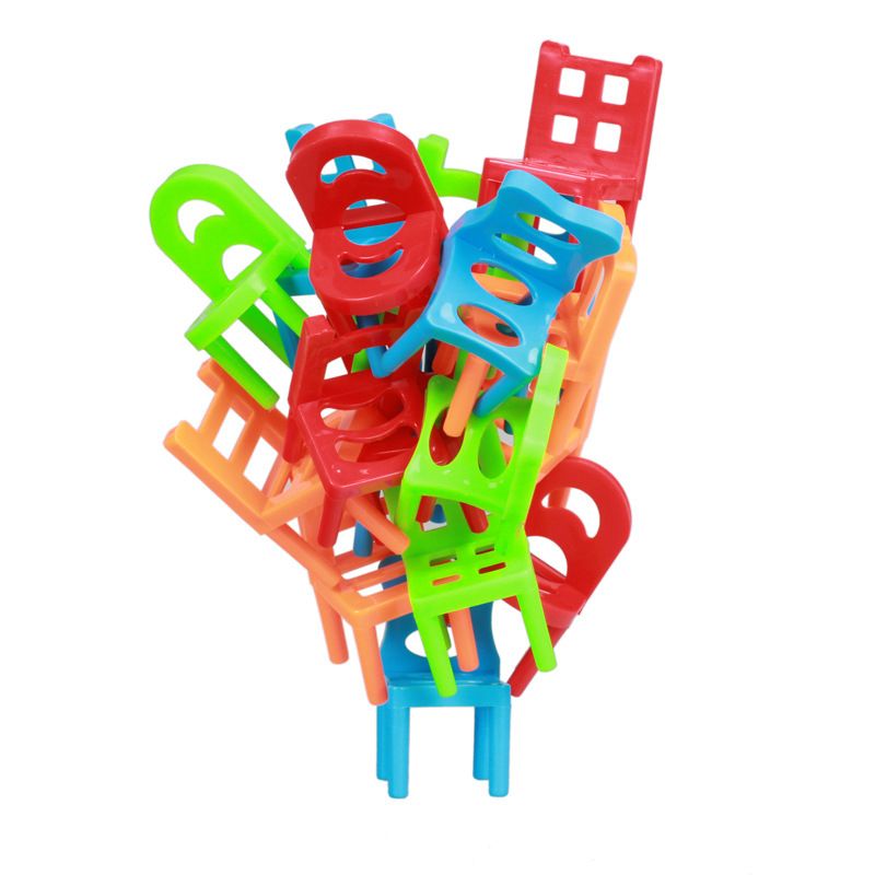 Family Board Game Children Educational Toy Balance Stacking Chairs Office Game 