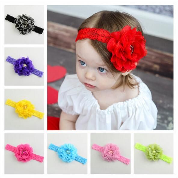 US WHOLESALE Girl Kid Baby Infant Toddler Daisy Flower Elastic Headband Colorful