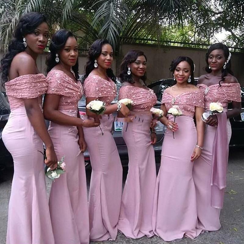 dusty pink dresses for bridesmaids