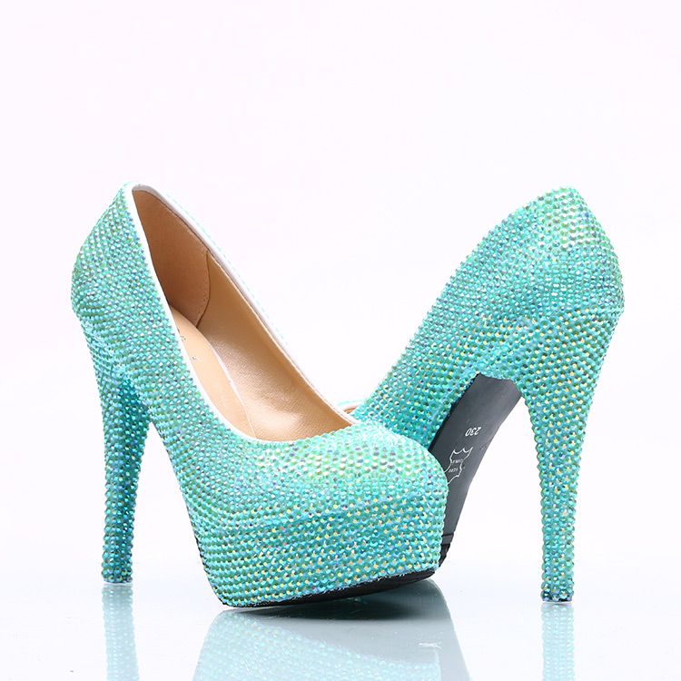 turquoise heels for wedding