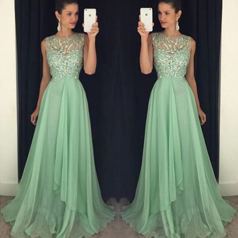 seafoam green evening gowns