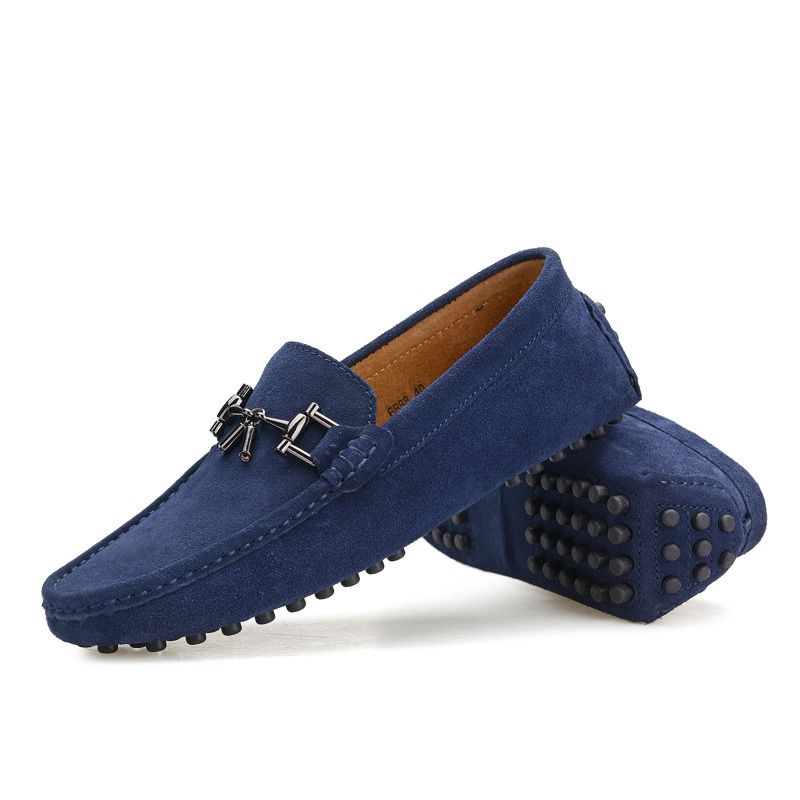 blue moccasins mens