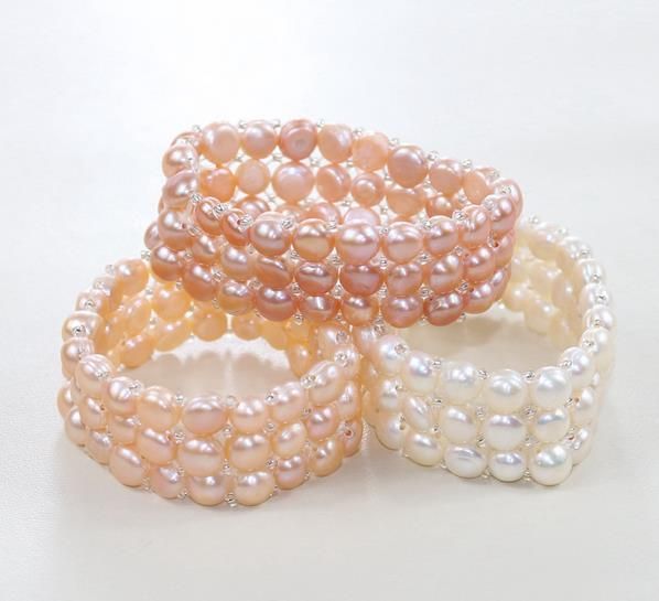how to make a pearl bracelet with elastic