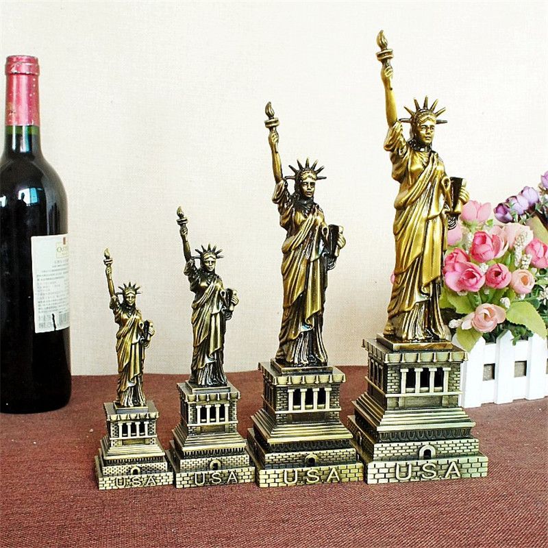 Vintage Decor Metal Craft Retro Statue Of Liberty Birthday Best