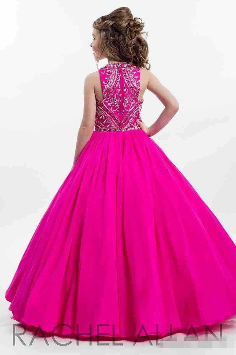 hot pink sequin gown