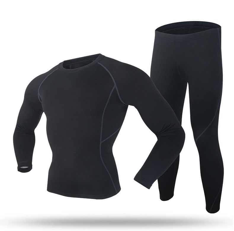2021 New Winter Men Thermal Underwear Set Polartec Elastic Velvet Long