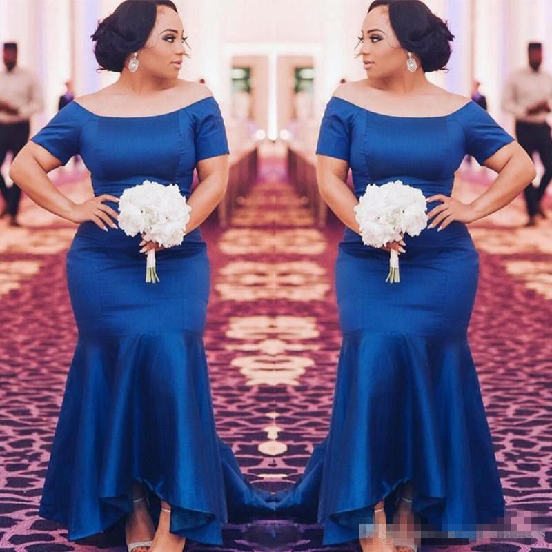 royal blue plus size gown