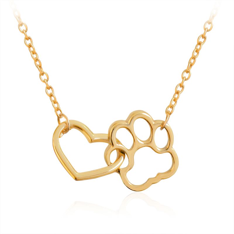 heart paw necklace