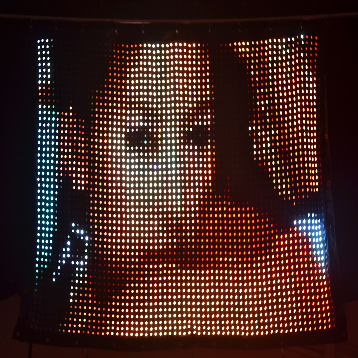 P3 3m 4m Flexible Led Video Wall Soft Led Video Curtain Pc Control