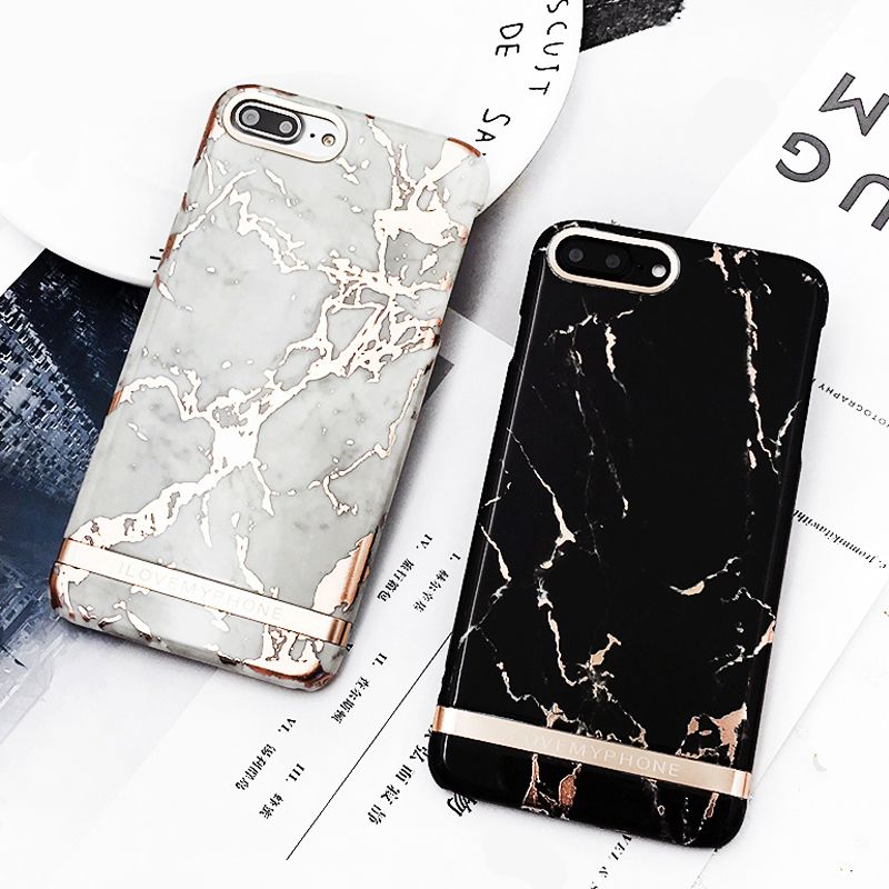 Black Rose Gold Marble Phone Case Luxury High Quality Hard Plastic Cover Cases For Iphone 6 6s Plus 7 7plus Cell Phone Case Wholesale Clear Cell Phone Cases From Lyyelectronicfactory 3 01 Dhgate Com