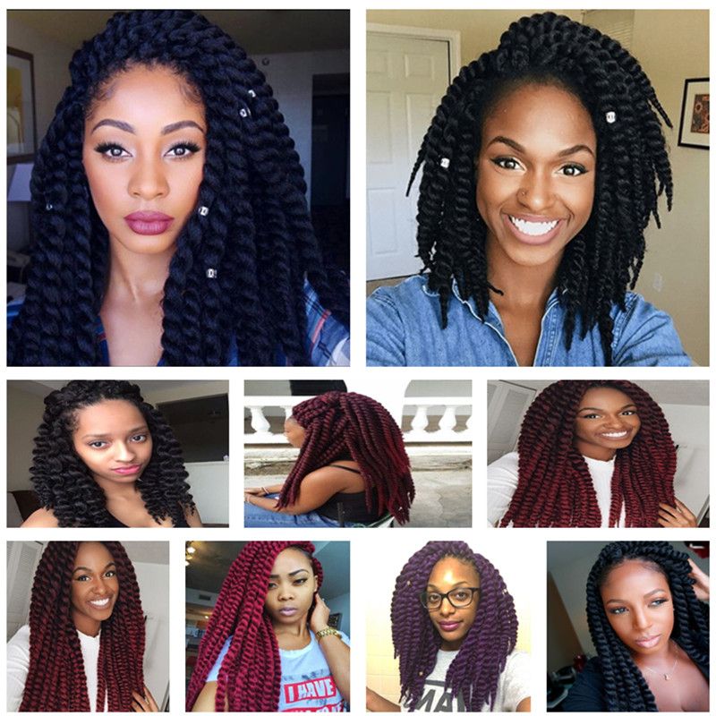 2x Havana Mambo Twist Crochet Braids Hair 12 Inch 90g Pack Ombre