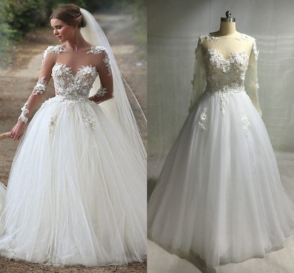 sexy sheer wedding dress