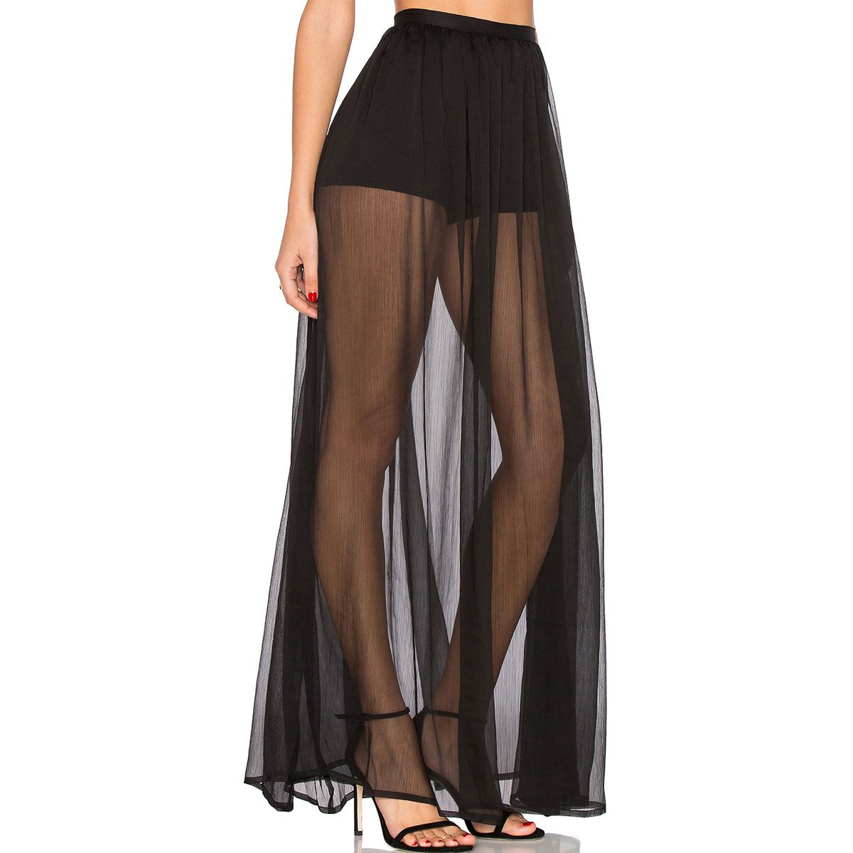 Acquistare Donne Nero Trasparente Tulle Maxi Gonne Lunghe A Vita Alta  Disegno Elastico Cinghia 2017 Summer Beach A Bar Clothes Tunica Jupe  Economico | Consegna Veloce E Qualità | DHgate Italy