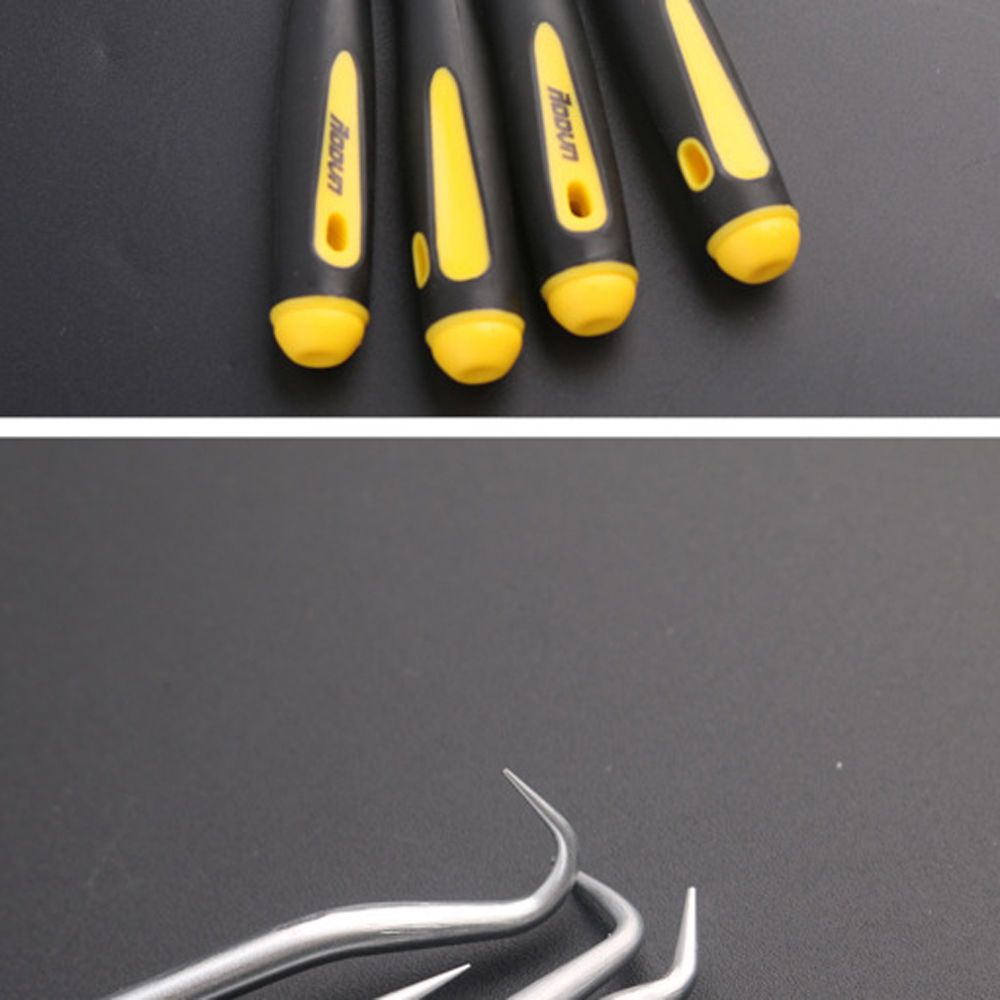4Pcs 1Set Durable Car Hook Oil Seal O-Ring Seal Remover Pick Set Craft Hand Tool