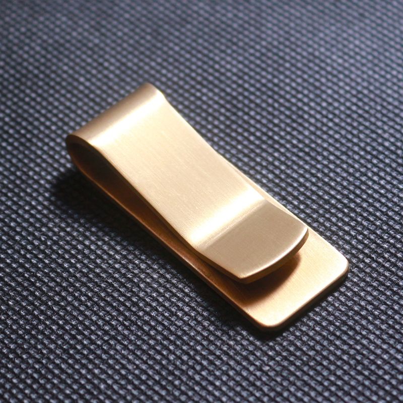2021 Brass Wallet Metal Money Clip Stainless Steel Slim Paper Change