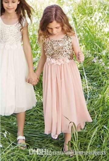 childrens gold bridesmaid dresses