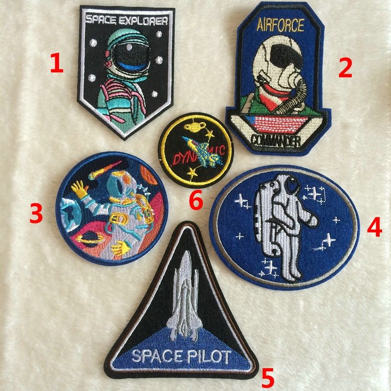 ASTRONAUT  IRON SEW ON PATCH SPACEMAN EMBROIDERED SPACE SUIT 