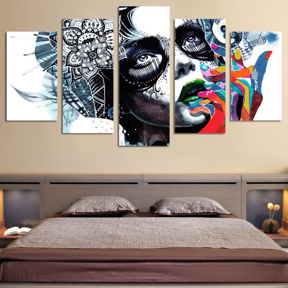 2020 Framed Hd Printed Canvas Prints Wall Art Abstract Girl Mask Painting Picture Print Home Decor Figure Canvas Painting From Framedpainting 33 68 Dhgate Com,Home Office Desk Ideas For Two