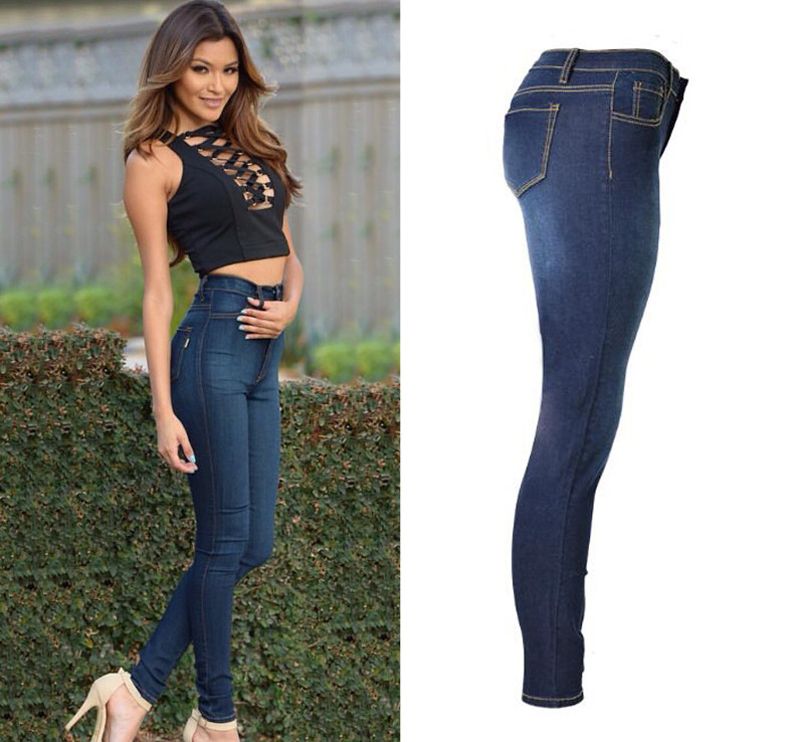 jeans stretch high waist