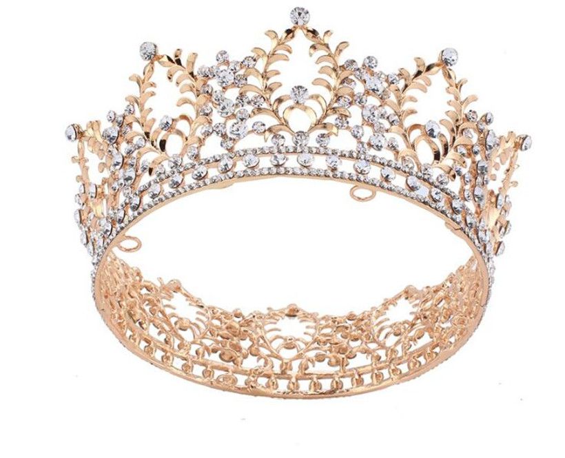 Details about Vintage Round Crown Tiara Bridal Queen Wedding Pageant Big Hair Jewelry Crystal Details about Vintage Round Crown Tiara Bridal Queen Wedding Pageant Big Hair Jewelry Crystal