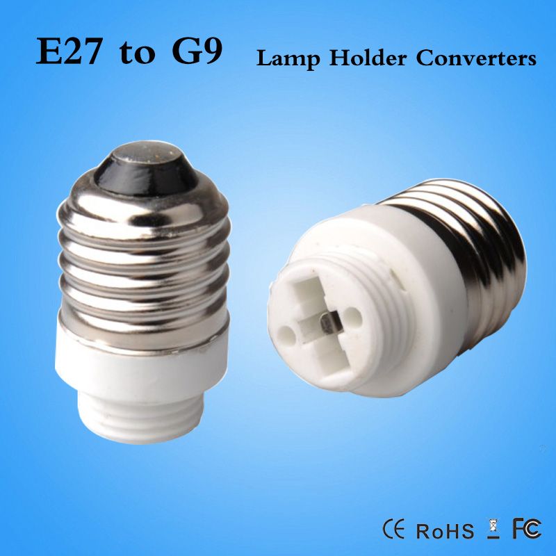 5 x G9 Male to E27 Female Socket Base LED Halogen CFL Light Bulb Lamp Adapter