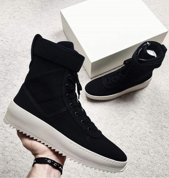 black high ankle sneakers