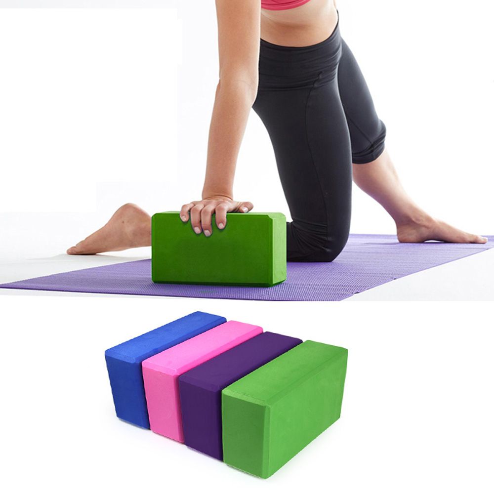 2 uds Yoga ladrillo bloque de Yoga de Eva de bloque de espuma de almohada ejercicio de Yoga entrenamiento culturismo equipos Yoga cojín 