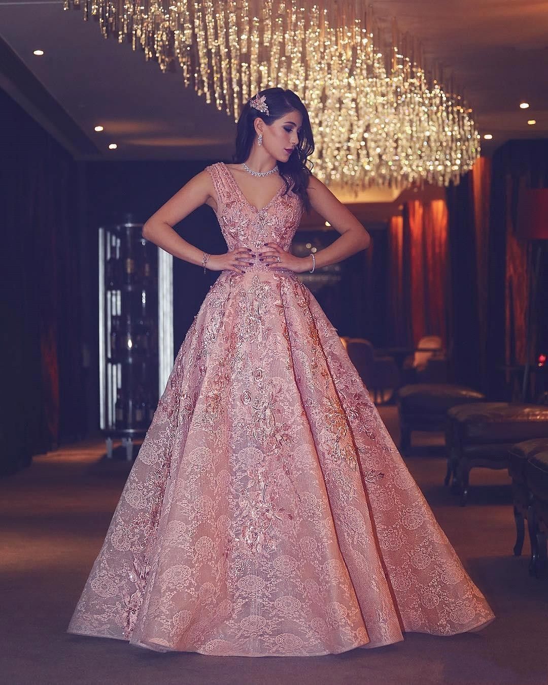 luxury evening gown