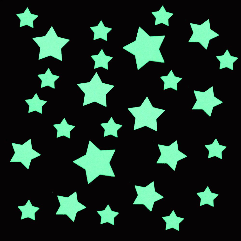 Glowing Stars Wall Stickers Luminous Stars Switch Stickers Fluorescent Stars Sticker For Kids Room Ceiling Decoration Wall Vinyl Decal Wall Vinyl