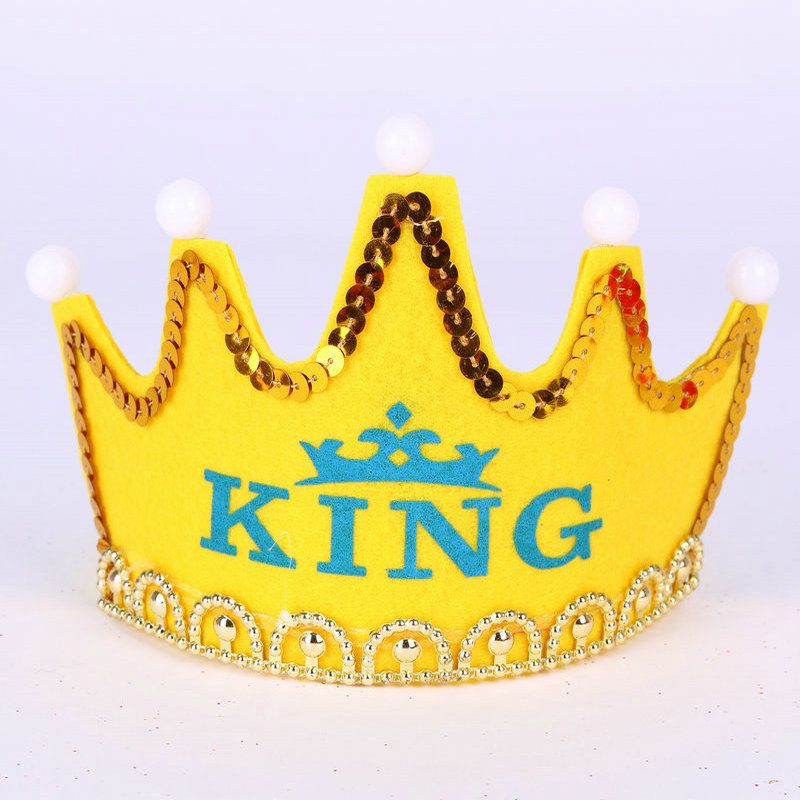 Creative Birthday Hat Crown Cap Children Show The King Queens Crown Princess Hat Light Hat From Houshuai168 0 96 Dhgate Com