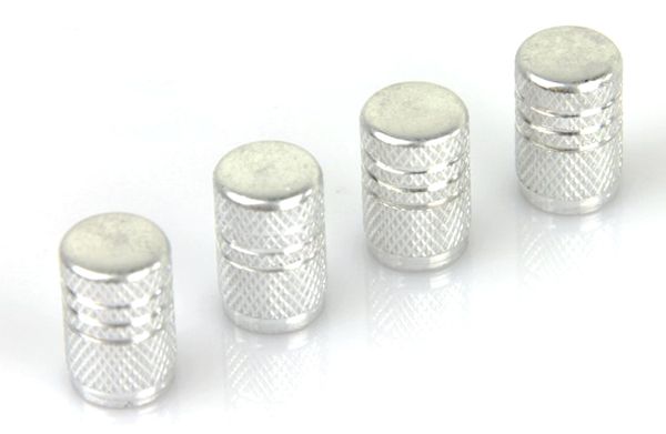 Bouchon de Valve rond en aluminium, 4 pièces/ensemble, pour