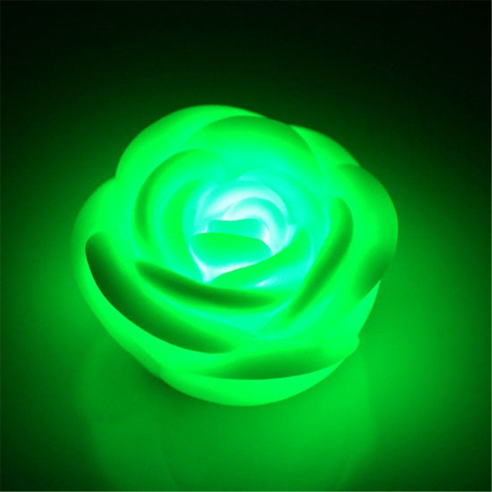 Fancy Colorful Changing Led Rose Flower Romantic Wedding