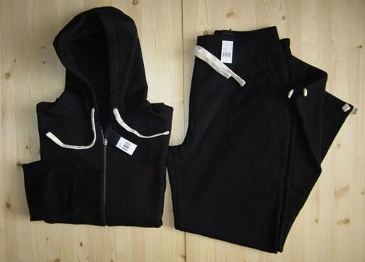 polo black sweat suit