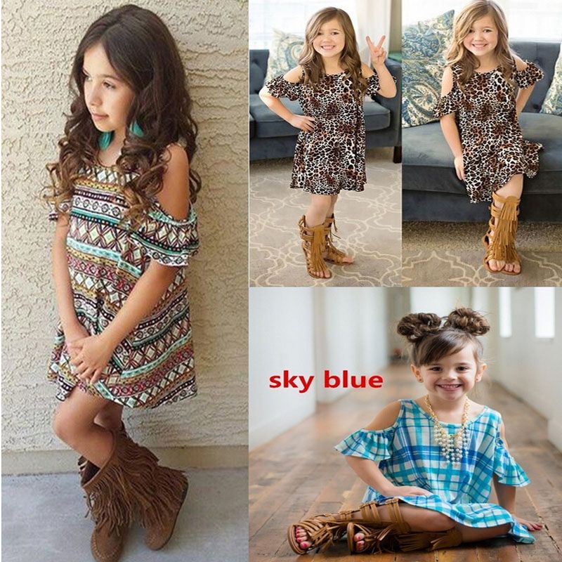 kids leopard print dress