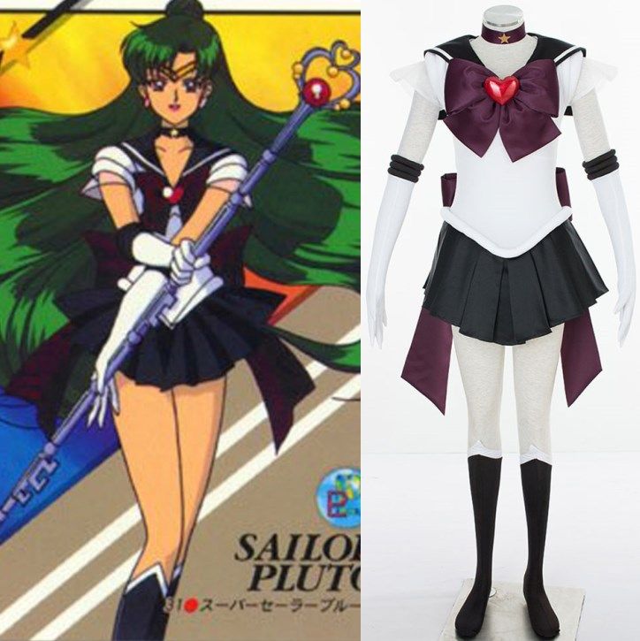 hot sell Anime Sailor Moon Tenoh Haruka Uranus School Uniform Cosplay Costume