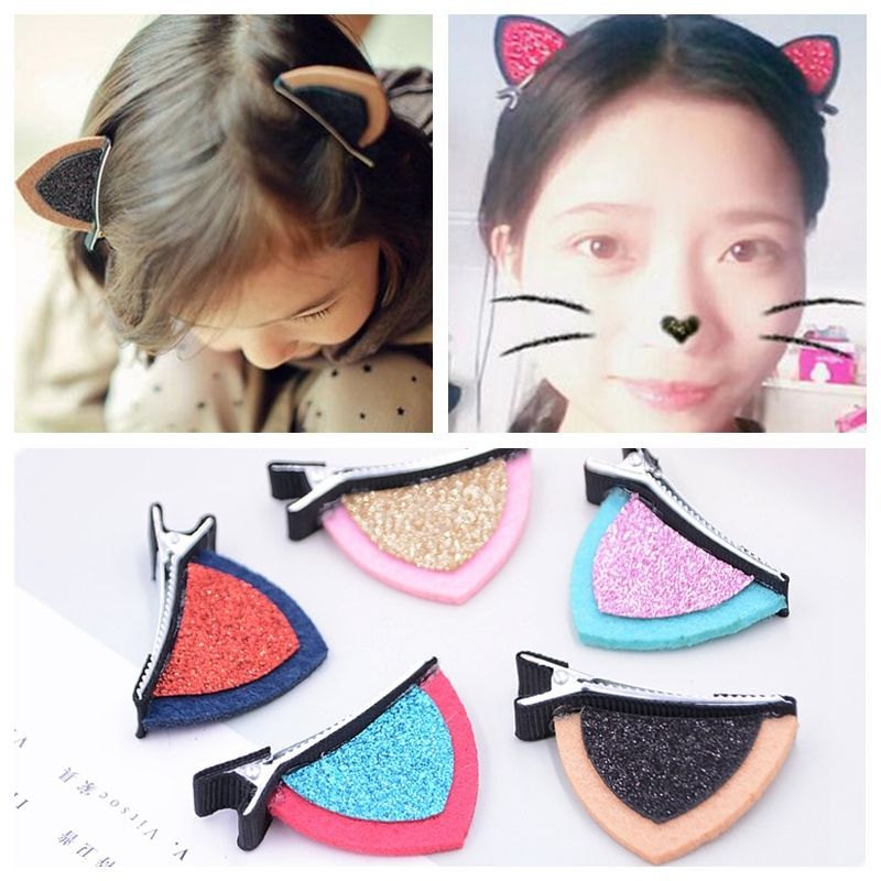 cat ear barrettes