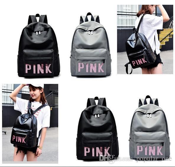 pink brand school bags