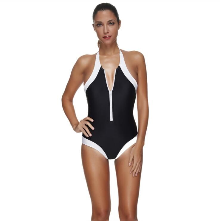 green halter swimsuit