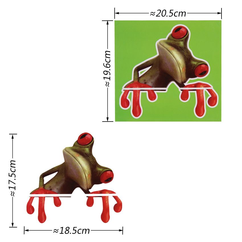 Fashion Toilet Sticker Cute 3d Green Frog Toilet Sticker Home