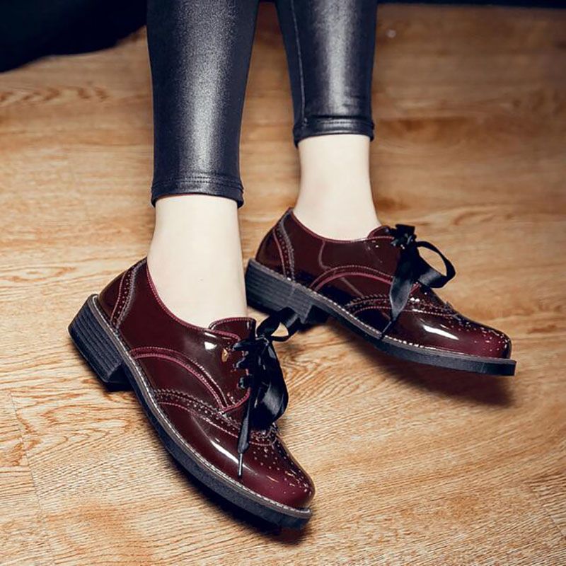 Patent Leather Shoes Womens