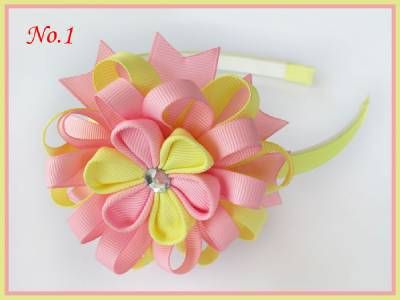100 BLESSING Good Girl Modern Style Headband 3.5/" A-Bird/'s Nest Hair Bow 158 No.