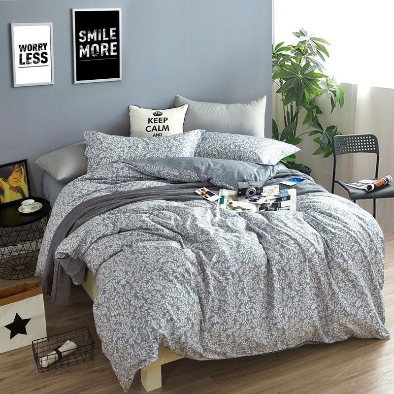 Elegant Noble Floral 100 Cotton Geometry Bedding Sets Full Queen