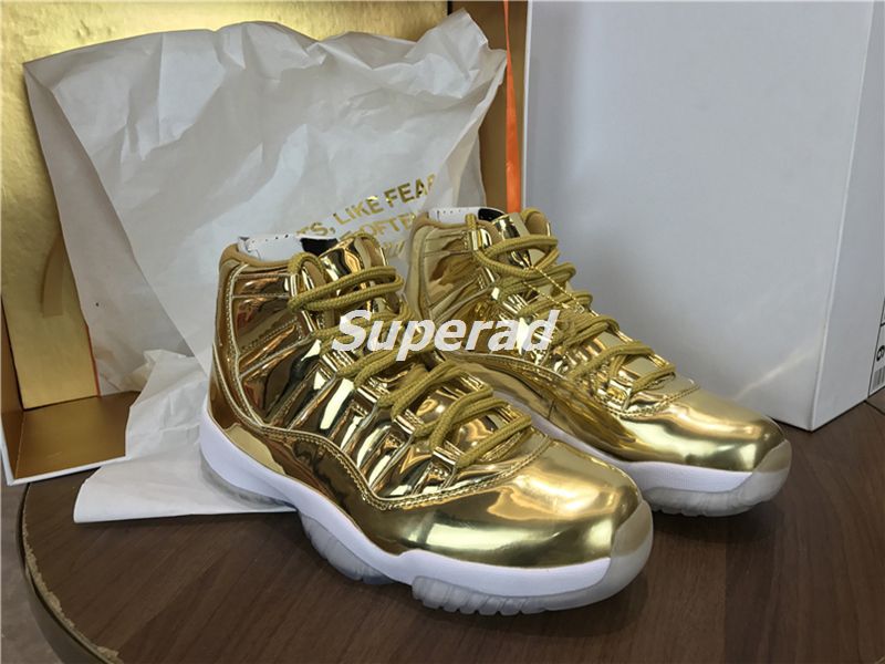 air jordan 11 pinnacle gold