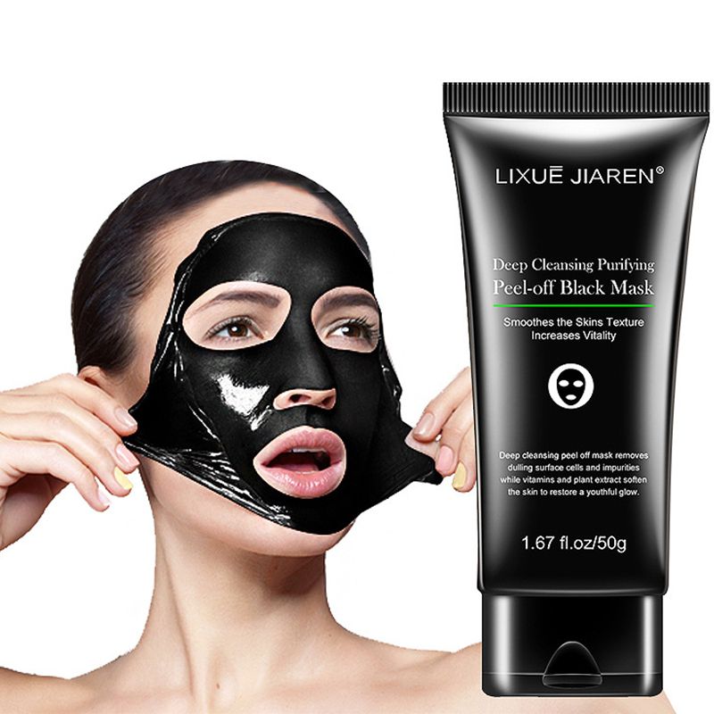 Black mask for acne skin