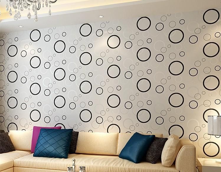 3d Circle Design Wallpaper Bubble Diy Wall Sticker Wallpaper