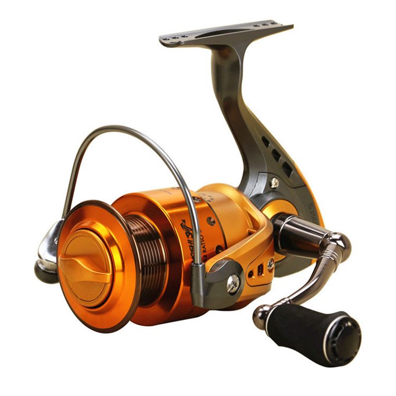burning shark spinning fishing reel - Round Baitcasting Reel for Saltwater, Inshore, Surf & Trolling - Conventional Reel for Catfish, Musky, Bass, Pike Burning Shark Best Spinning Reel