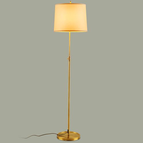 2020 Dimmable Led Floor Lamps Luxury Copper Light Stand Fabric
