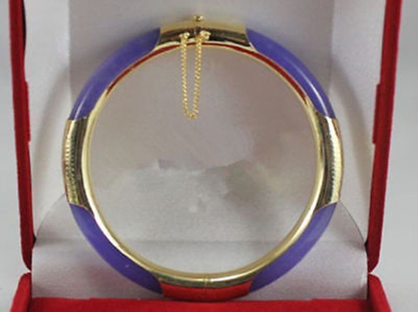 purple jade bangle bracelet